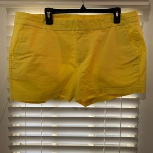 Bright yellow shorts!